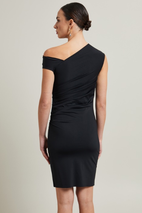 Abito asimmetrico in jersey