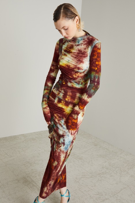 Abito midi in jersey calza