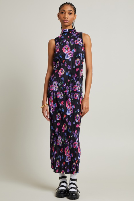 Top e gonna in jersey plissé