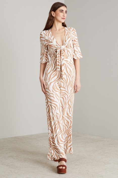 Tuta in jersey stampato