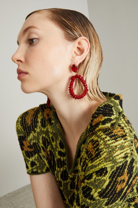 Orecchini pendenti con strass Intrend - 2