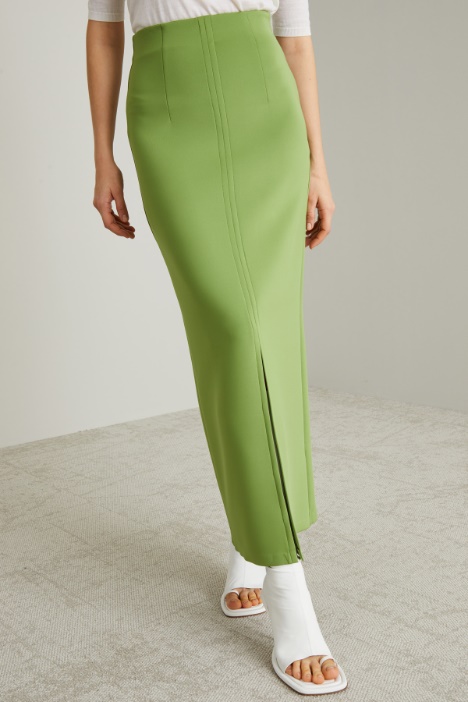 Falda de punto compacta