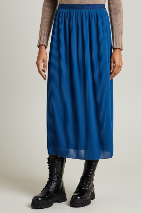 Gonna plissetata in jersey