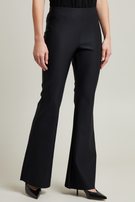 Pantaloni flare in jersey tecnico