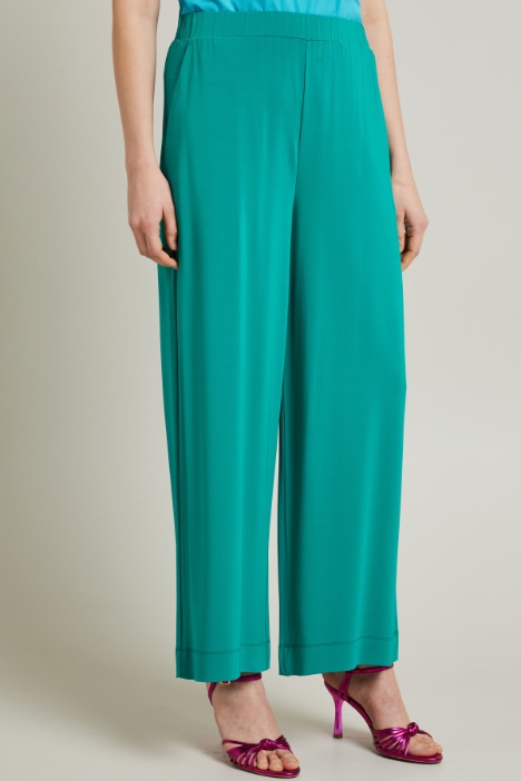 Pantaloni in jersey crépe