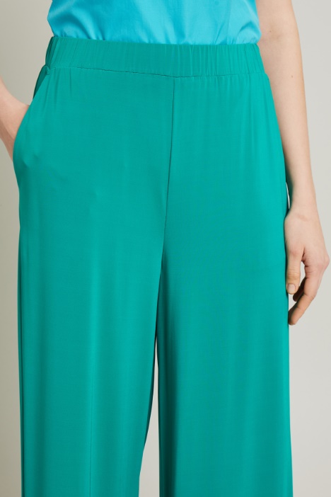 Pantaloni in jersey crépe