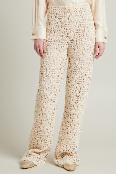 Pantaloni macramè