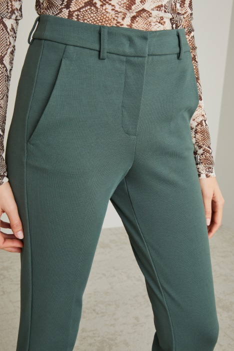 Pantaloni in jersey brillante