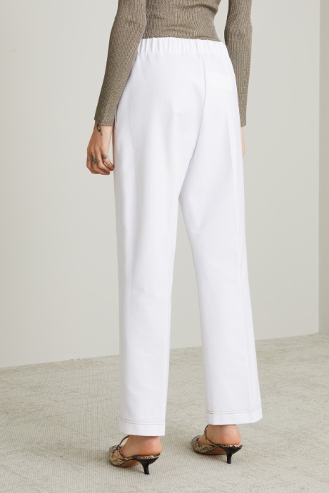 Pantaloni in jersey effetto denim