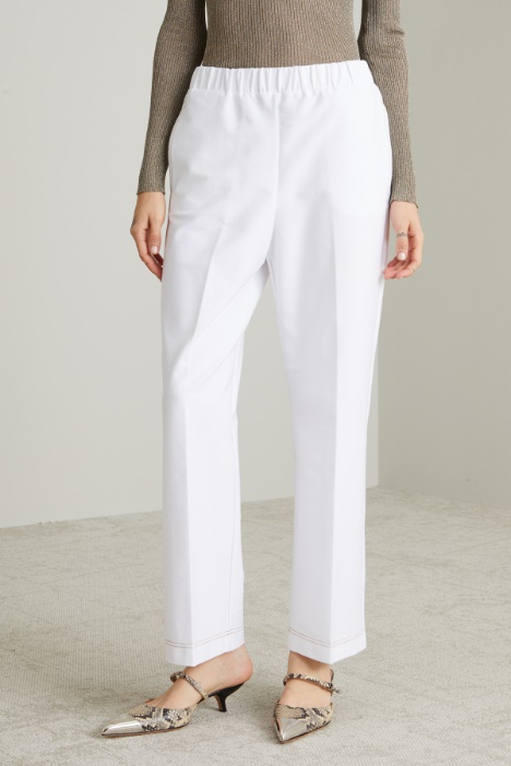 Pantaloni in jersey effetto denim