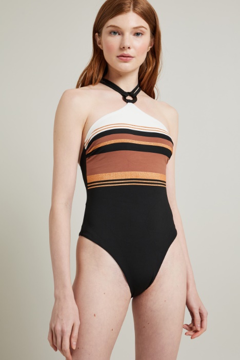 Costume intero jacquard