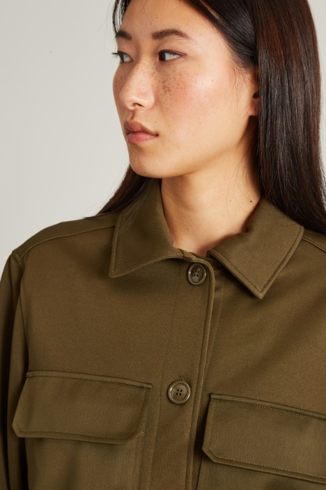 Giacca cargo in jersey