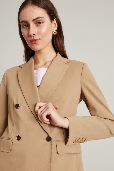 Blazer doppiopetto in jersey