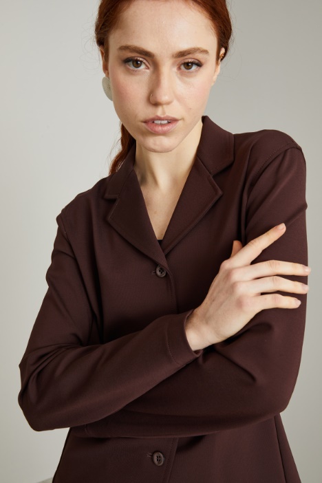 Giacca in jersey crépe