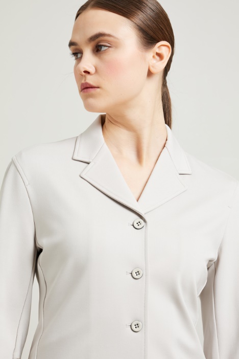 Chaqueta de punto crepé