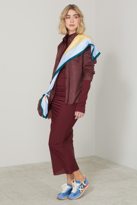 Giacca stile camicia scamosciata Intrend - 4