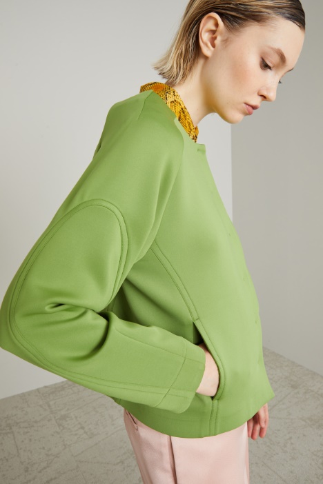 Giacca in jersey compatto