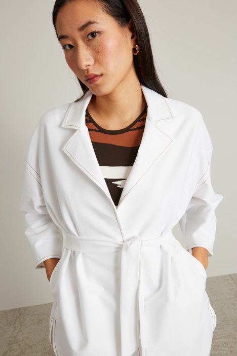 Giacca in jersey effetto denim