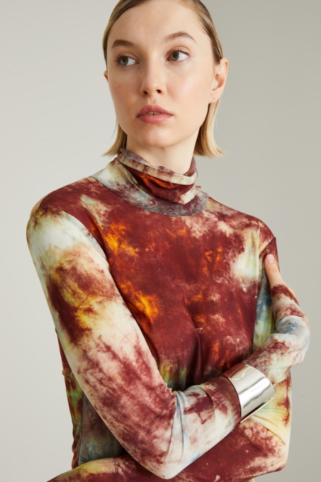 Dolcevita in jersey calza