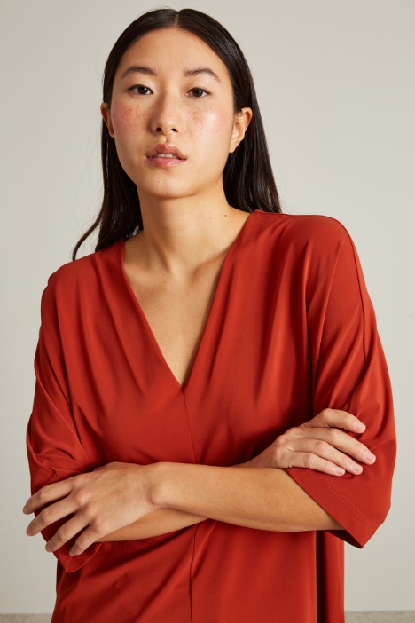 T-shirt a tunica in jersey