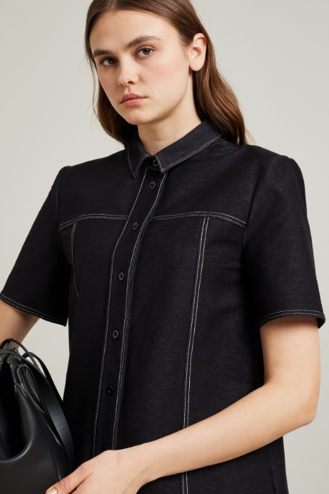 Camicia effetto denim