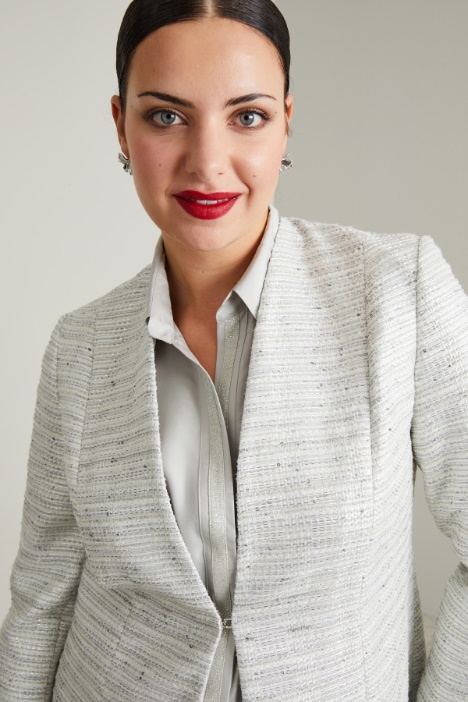 Blazer in tessuto lamè