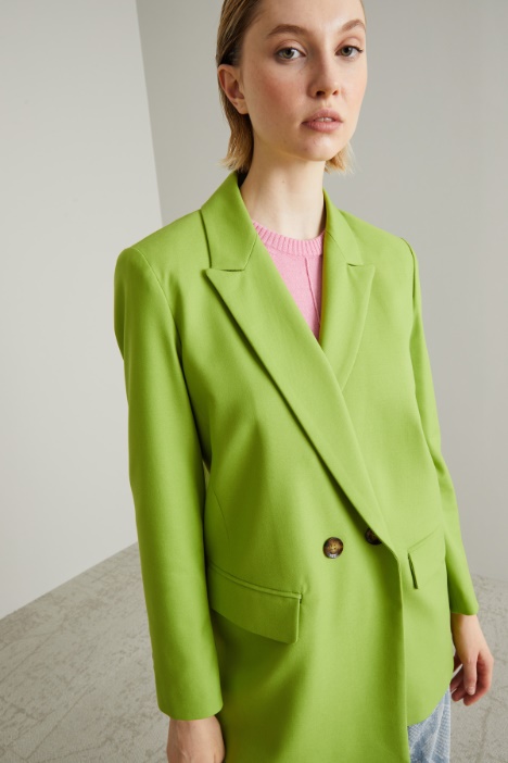 Blazer over in viscosa