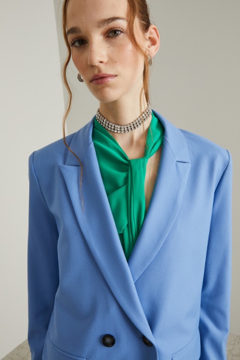 Blazer over in viscosa