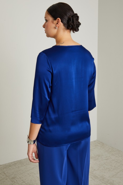 Blusa in raso di misto seta Intrend - 2