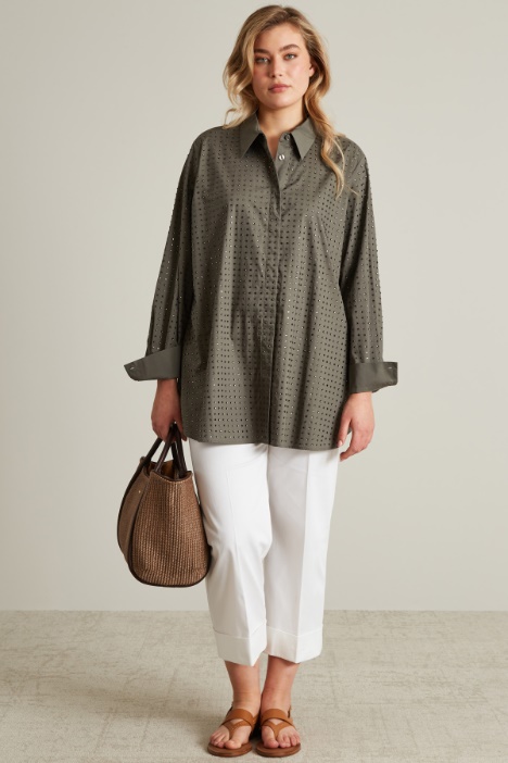 Rhinestone shirt Intrend