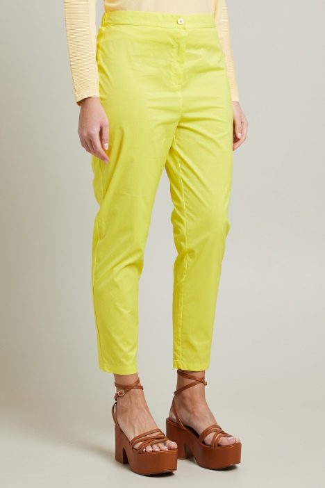 Pantaloni in popeline di cotone