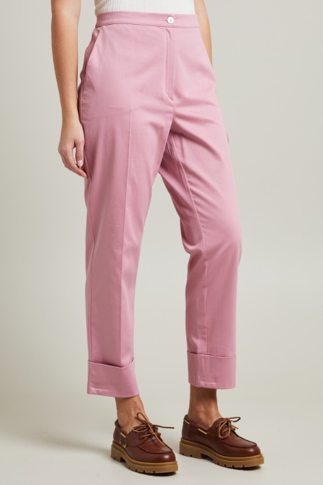 Pantaloni in raso di cotone