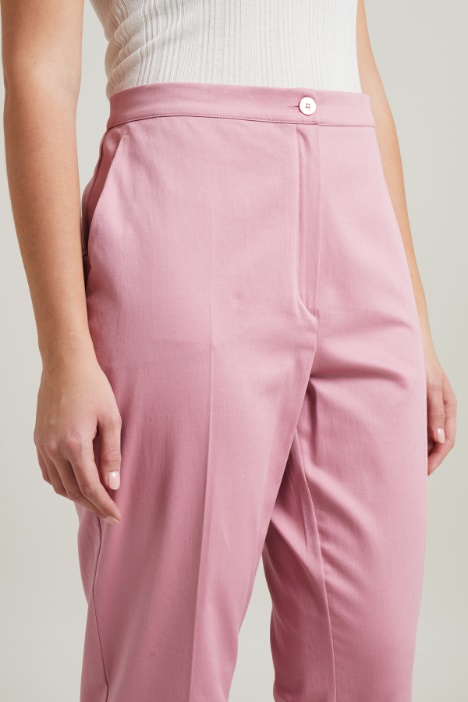 Pantaloni in raso di cotone