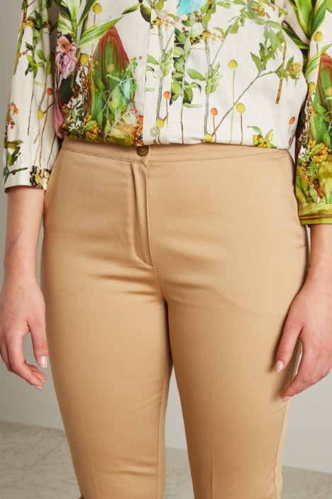 Cotton satin trousers Intrend - 2