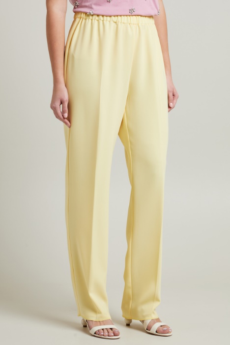 Pantalones rectos de cady