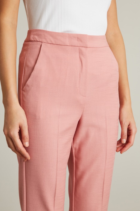 Piqué cigarette trousers Intrend - 2