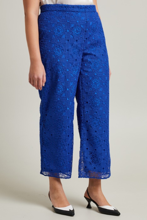 Pantalón de encaje macramé