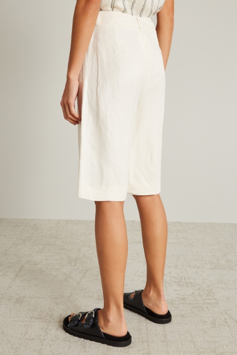 Linen twill Bermuda shorts Intrend - 2