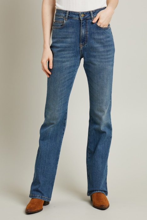Jeans dritti in denim