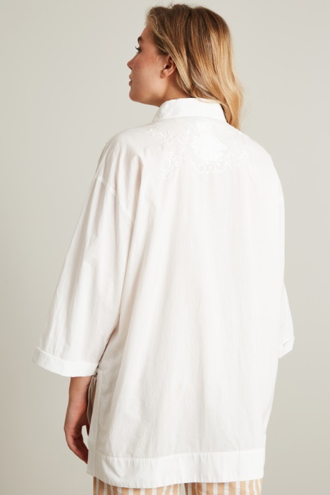 Casacca in voile con ricami