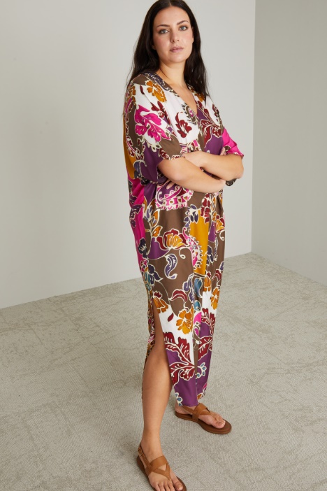 Abito in twill di seta