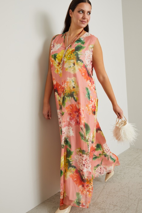 Abito in georgette di seta