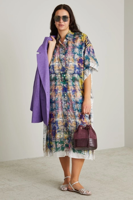 Printed muslin dress - Intrend