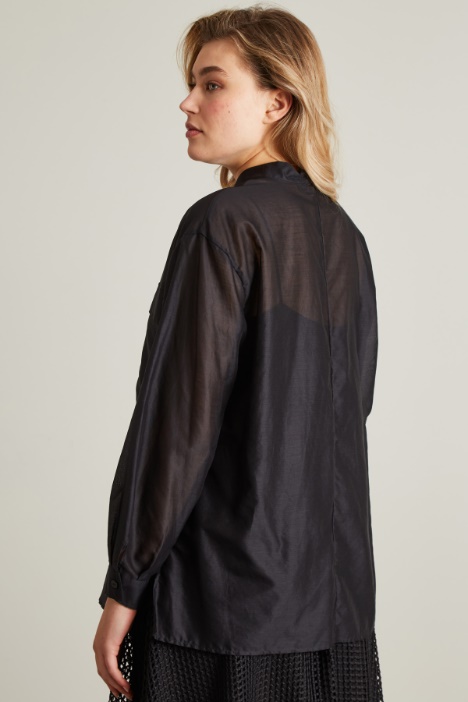 Camicia in voile di seta