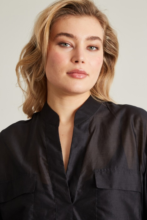 Camicia in voile di seta