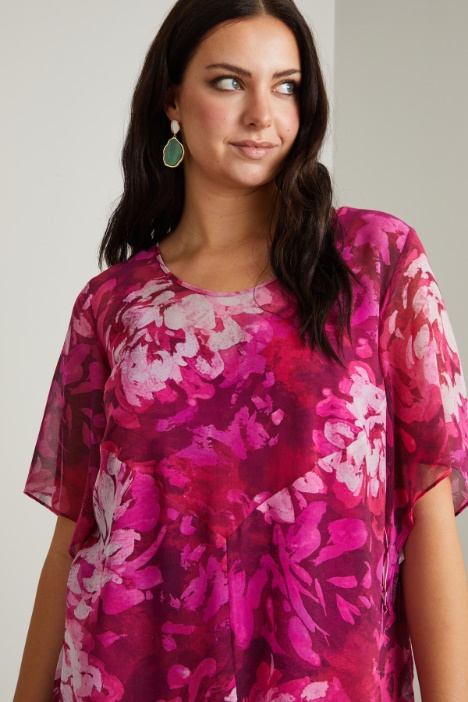 Blusa in georgette di seta