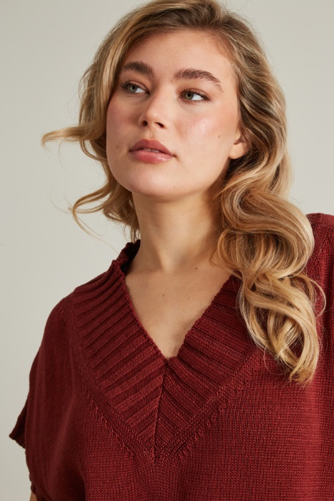 Jersey con escote en pico