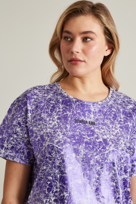 Tshirt in jersey laminato