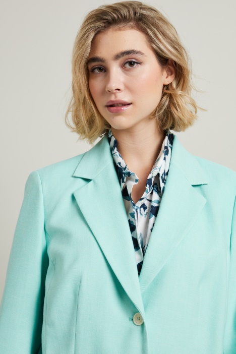 Blazer in misto lino