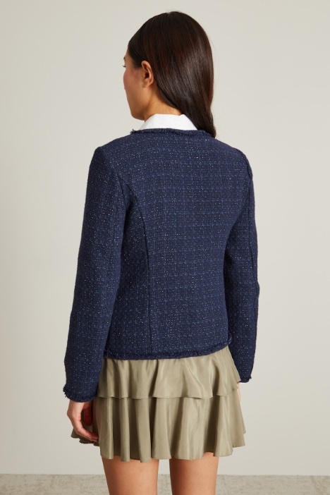 Giacca in tweed con bottoni